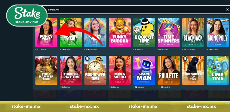 Overview of Funky Time Live Stake